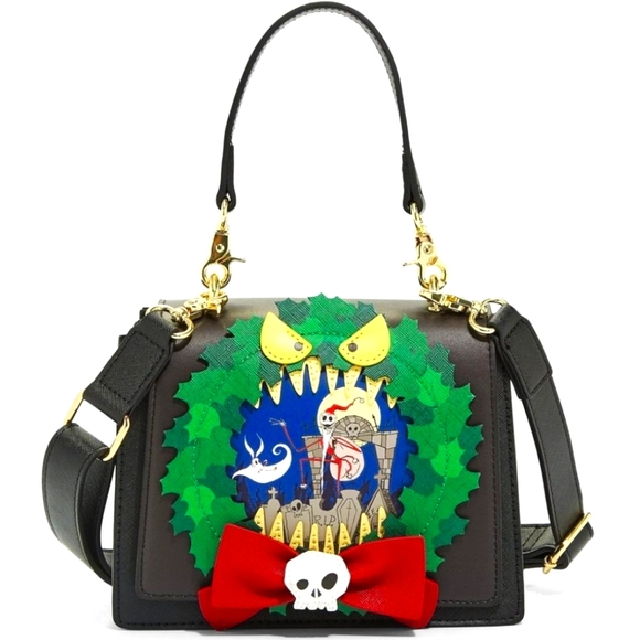 Loungefly Handbags - 🎉HPx2🎉 Loungefly Nightmare Before Christmas Wreath Handbag